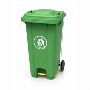 Conteneur roulant 240L PEHD avec pédale