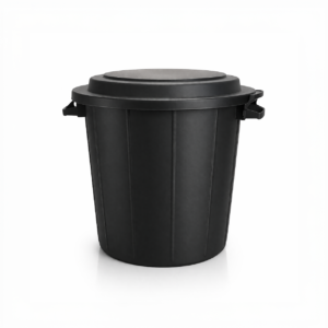 Poubelle ronde plastique